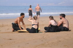 The Surf Lessons package services is for anyone from full beginners to intermediate surfers. The surf instructor will teach how to take-off and ride waves, from white wash “foamies” to green waves. You will also learn how to read the spots and place yourself accordingly.